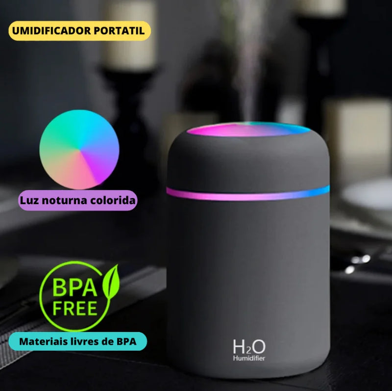 Humidifier Air Diffuser Ultrasonic LED - Envio Imediato