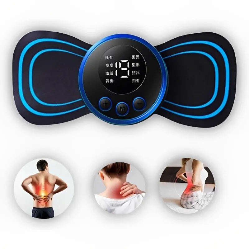 Mini massageador muscular elétrico - Envio Imediato