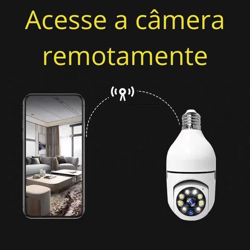 Camera de Vigilancia em Formato Lâmpada SKYTUR - Envio Imediato