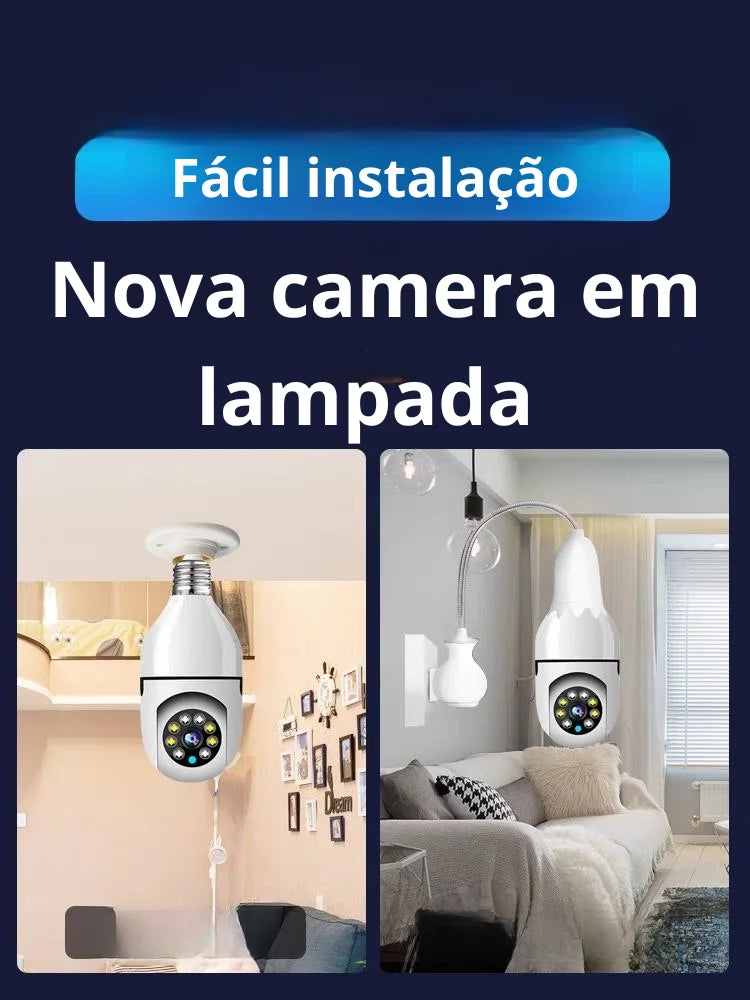 Camera de Vigilancia em Formato Lâmpada SKYTUR - Envio Imediato