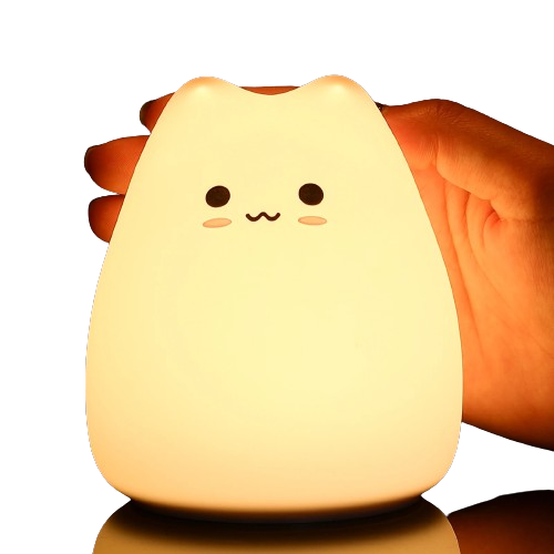 Luminária Noturna Mini Gato Kawaii - Envio Imediato